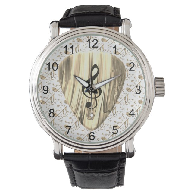 Montre Golden Plectron - Design élégant pour les mélomane (devant)