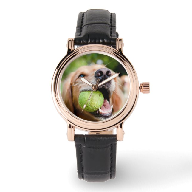 Montre Golden Retriever With Tennis (Recto)