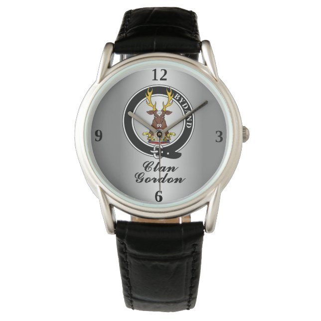 Montre Gordon Clan Badge personnalisé (devant)