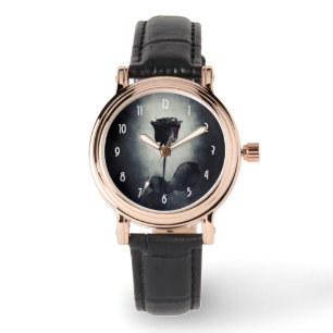 Montre Goth Black Rose Dripping Blood
