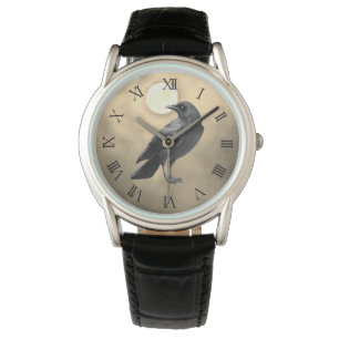 Montre gothique de corbeau