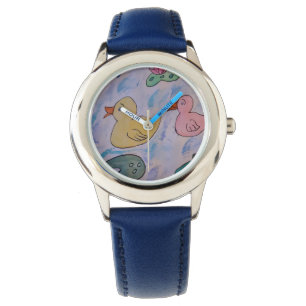 Montre Gouttes de pluie sur les canetons regardent