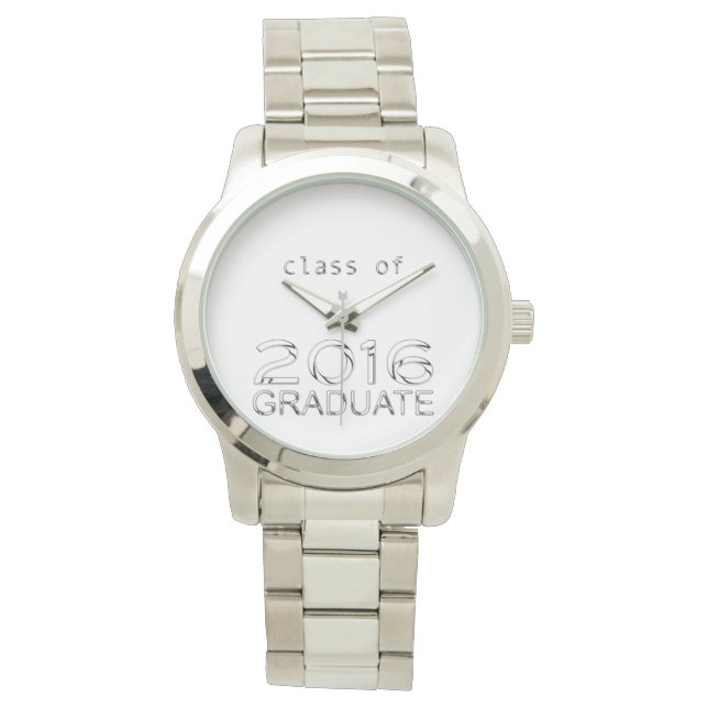 Montre Graduate 2016 Chrome Lettres Watch 1 (devant)