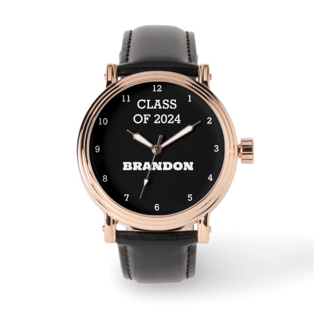 Montre Graduate Boys Black Graduation School College (Recto)