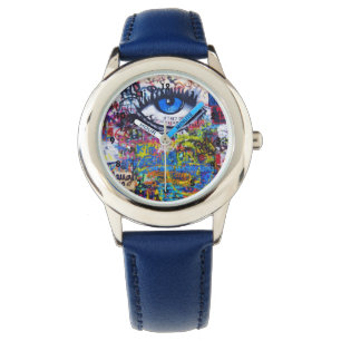 Montre Graffiti coloré