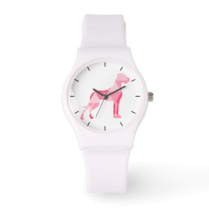 Montre Grand Danois Polygone Rose