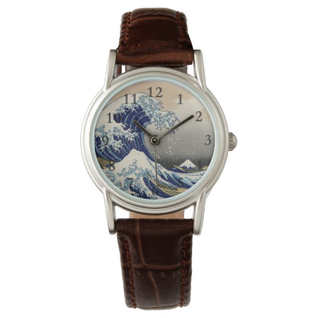 Montre Grande vague Kanagawa peinture japonaise (devant)