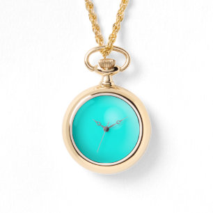 Montre Grandes pierres gemmes faux turquoise