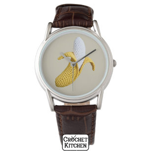 Montre Grandmacore moderne minimaliste Cute Crochet Banan
