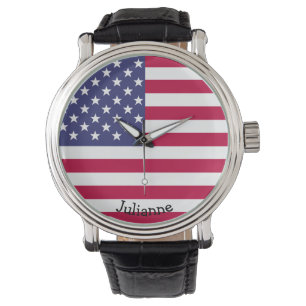 Montre Graphique American Flag