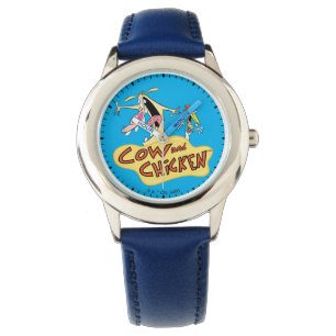 Montre Graphique du logo de la vache et du poulet