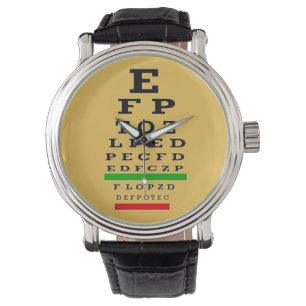 Montre Graphique optique optométriste Noir III