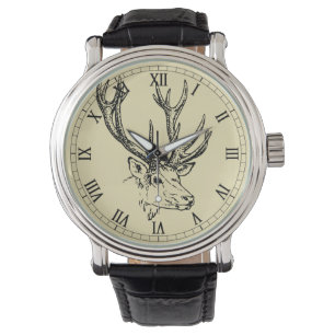 Montre Graphique principal d'illustration de cerfs