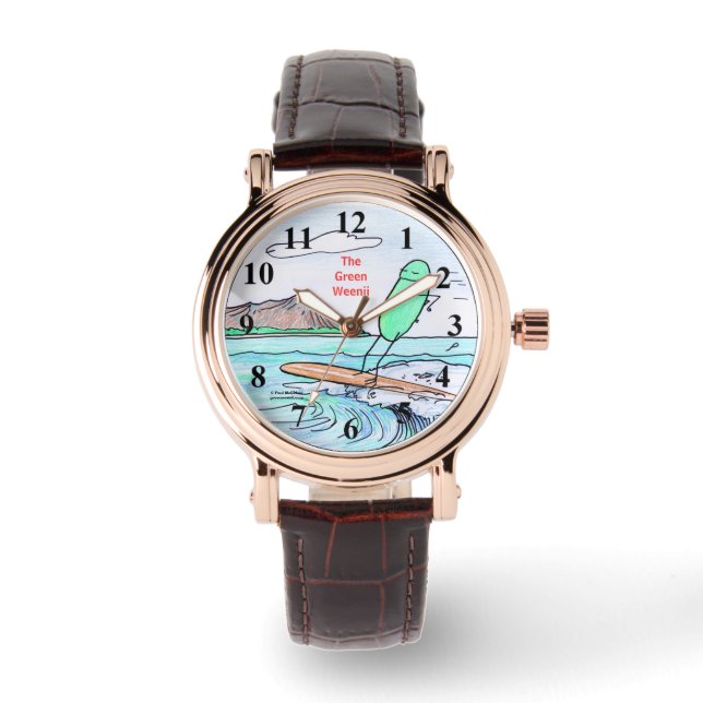 Montre Green Weenii "Green Hawaii Watch" (Recto)