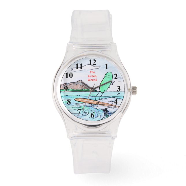 Montre Green Weenii "Green Hawaii" Wristwatch (Recto)