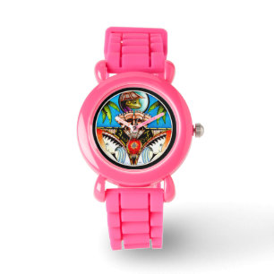 Montre Grenouille de tatouage Tiki