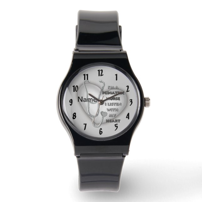 Montre Grey Heart Infirmière pédiatrique (Recto)
