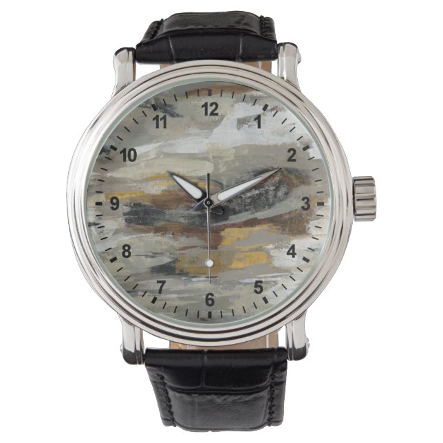 Montre Gris Abstrait neutre | Silvia Vassileva (devant)