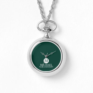 Montre Groomsmen Personnalisé Classique Monogramme et nom