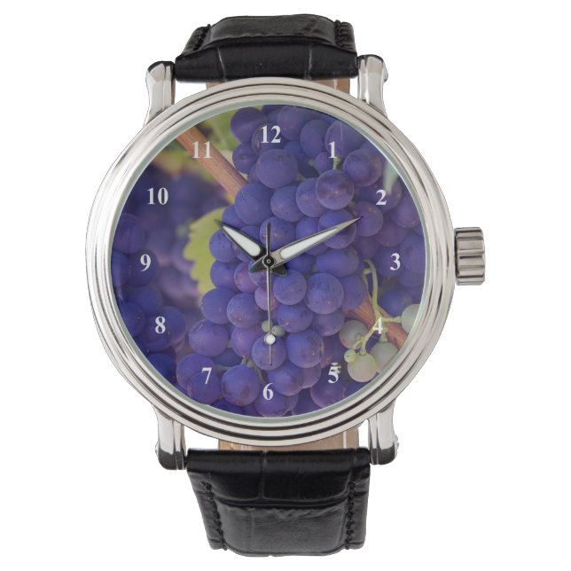Montre Gros pépin de raisins pourpres juteux (devant)