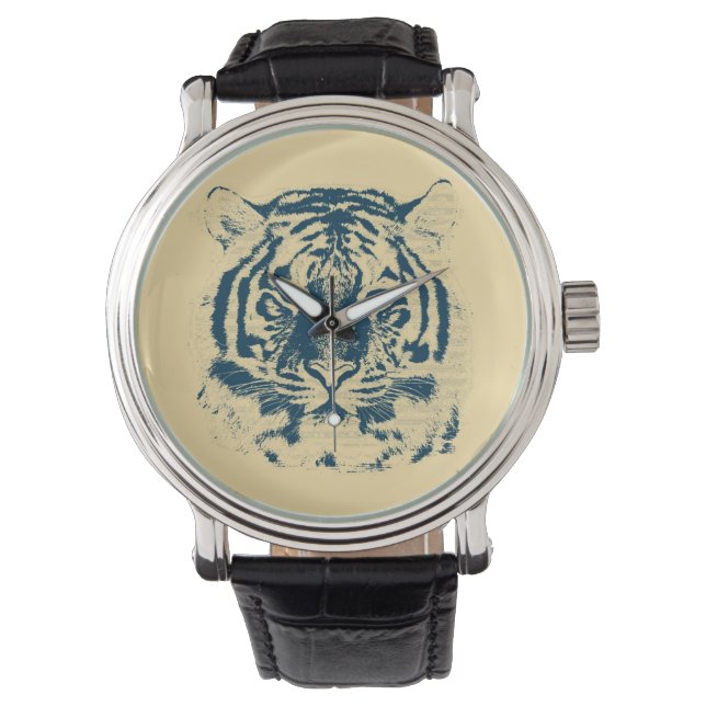 Montre Gros plan de la face du tigre 8 (devant)