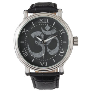 Montre Grunge OM Symbole Spiritualité Yoga Dial