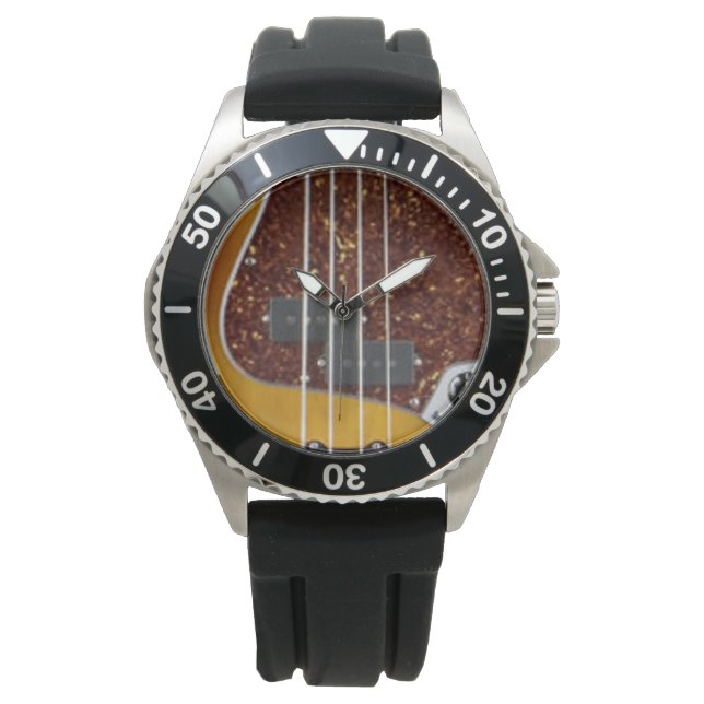 Montre guitare basse électrique (devant)