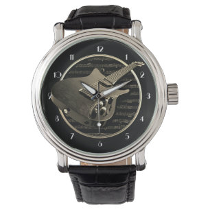 Montre Guitare électronique Gold