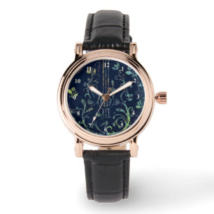 Montre Guitare Florale
