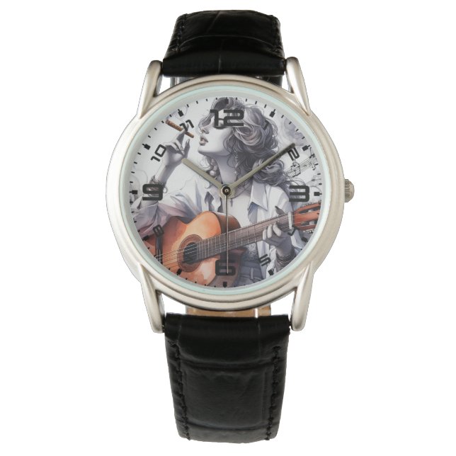 Montre Guitare Girl Watch (devant)