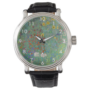 Montre Gustav Klimt - Jardin de campagne avec tournesols