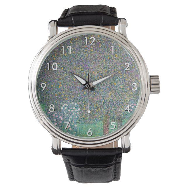Montre Gustav Klimt - Rosiers sous les arbres (devant)