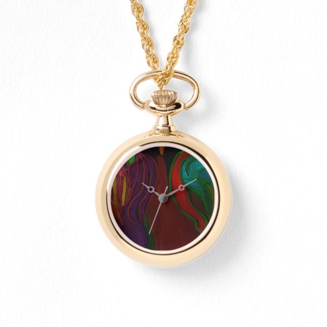 Montre Hades Floral Arrangement Watch Necklace (Recto)