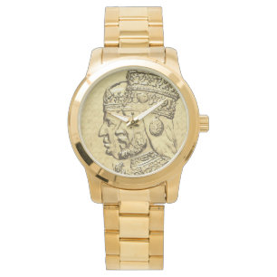 Montre Haile Selassie impératrice Menen Rasta Lion de Jud