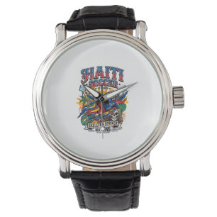 Montre Haïti Football Squelette Buteur Nations Style Affi