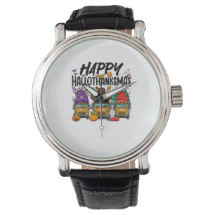 Montre HalloMerciMas Halloween Thanksgiving Noël Sc