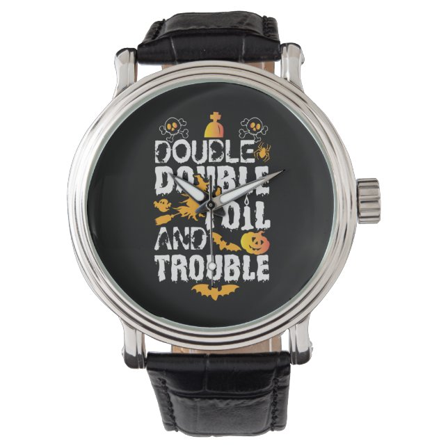 Montre Halloween Double Huile Et Problème Anniversaire (devant)