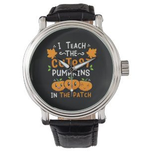 Montre Halloween Enseignant Cutest Citrouille Anniversair