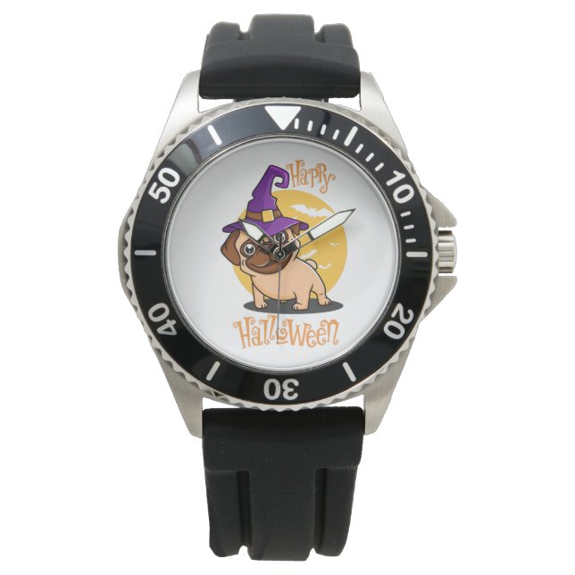 Montre Halloween Puggy Watch (devant)