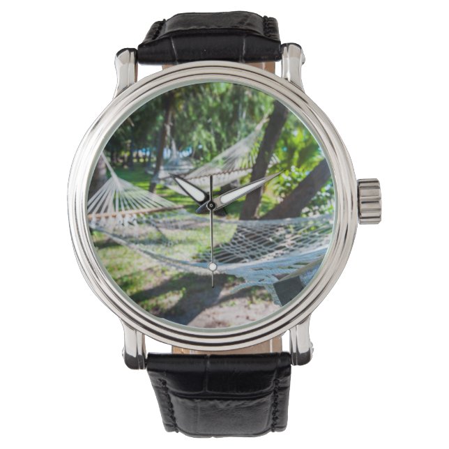 Montre Hamac sur la plage, Fidji (devant)