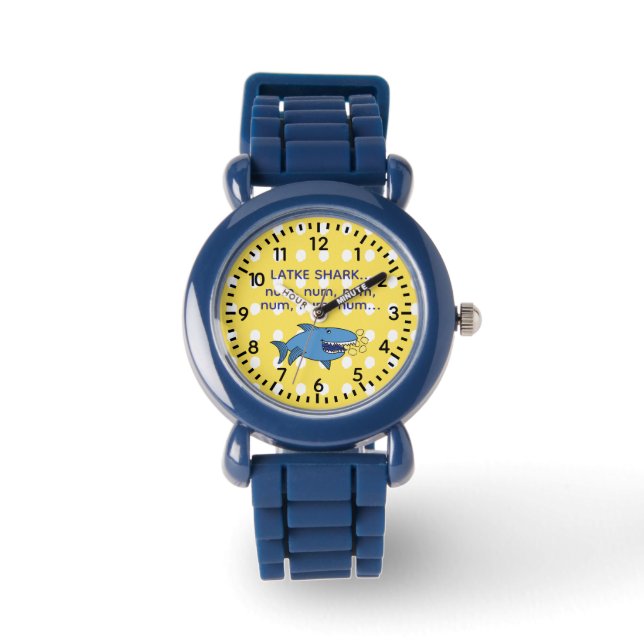 Montre Hanukkah Latke Shark Watch Personalize (Recto)