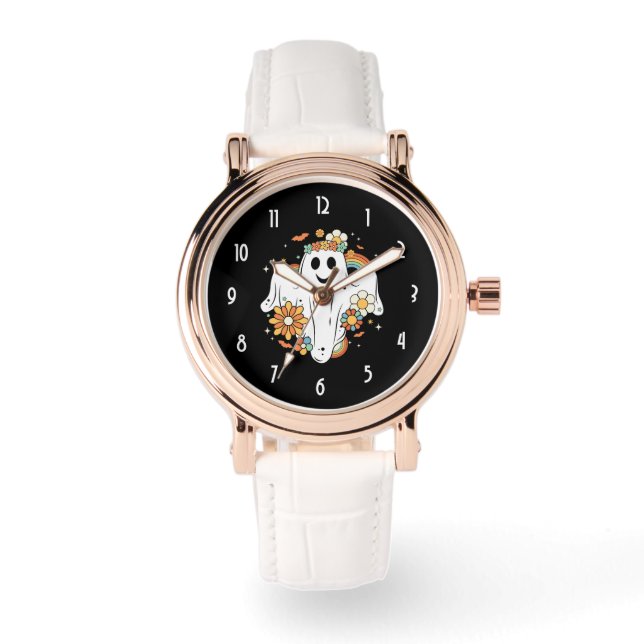 Montre Happy Ghost Retro Hippie Vibe (Recto)