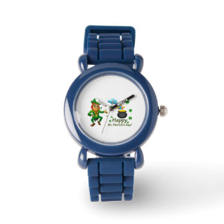 Montre Happy Saint Patrick's Day Leprechaun Rainbow 