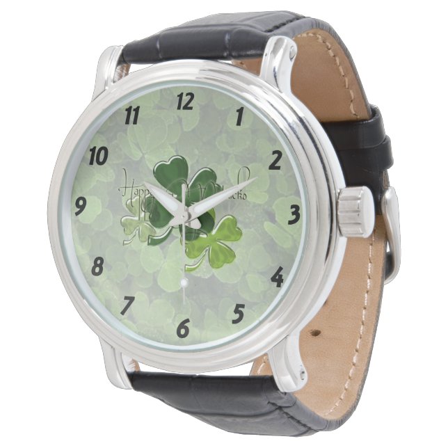Montre Happy St. Patrick's Day (Incliné)