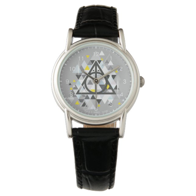 Montre Harry Potter | Symbole géométrique des Reliques de (devant)