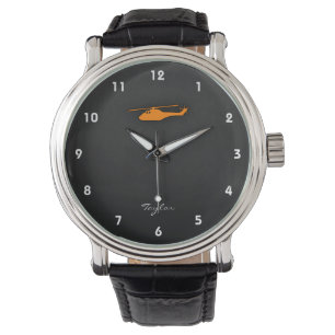 Montre Hélicoptère Orange