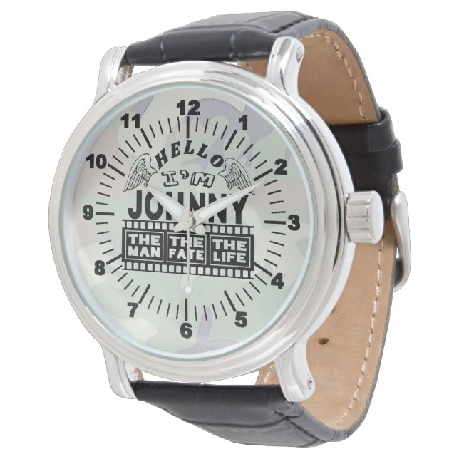 MONTRE HELLO I'M JOHNNY THE MAN THE FATE (Incliné)