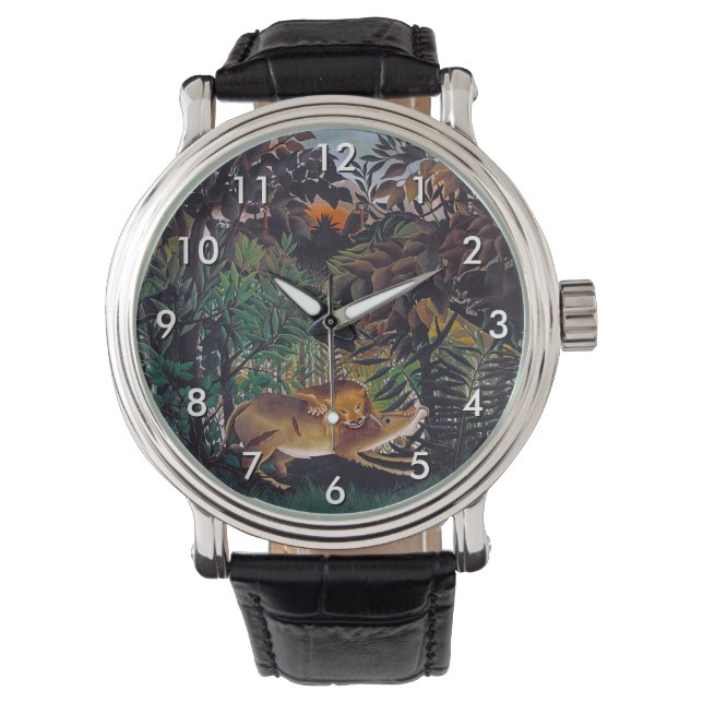 Montre Henri Rousseau - Le lion affamé (devant)