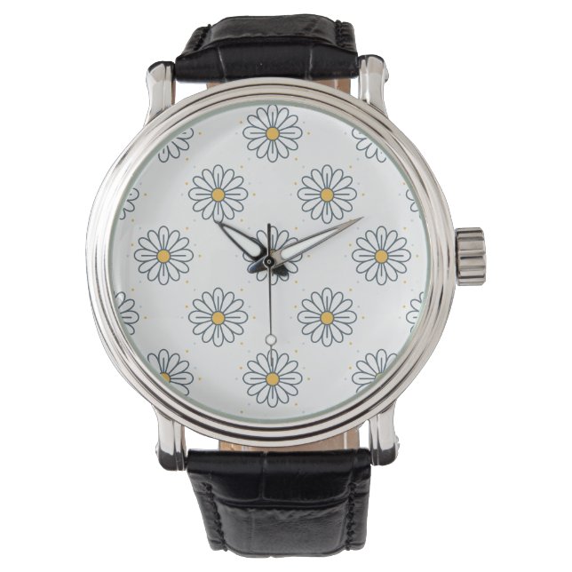Montre Hermosas margaritas minimalistas  (devant)