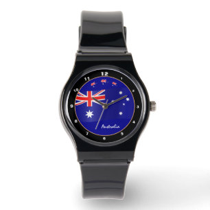 Montre Heure australienne et drapeau australien / Austral